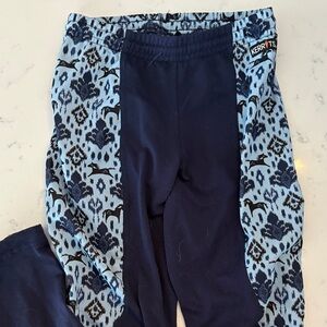 Kerrits Kids' Navy and Patterned Leggings